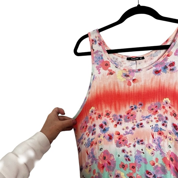 Annabelle Scoop Neck Sleeveless Floral Swing Spring/Summer/Fall Dress Sz M - Picture 7 of 12
